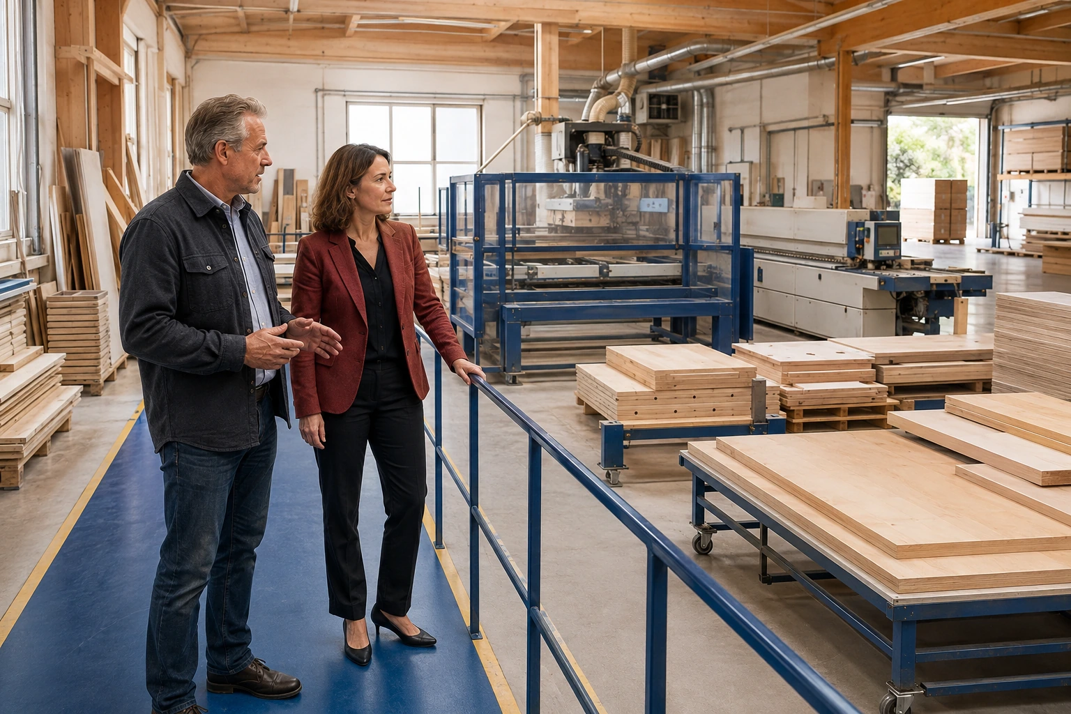 Besprechung zur Fortführung eines mittelständischen Produktionsbetriebs